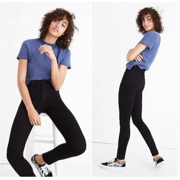Madewell Roadtripper Skinny Jeans in Bennett Black Size 30 - Picture 1 of 7